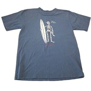 Arli St. Marteen T-shirt Boys XL Skeleton "Bad to Da' Bone Blue